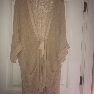 Free People 3/4 sleeve long sweater